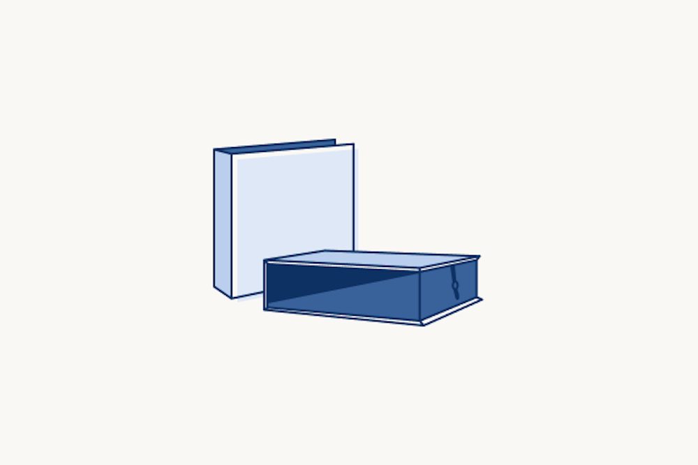 Print Box sizing template illustration