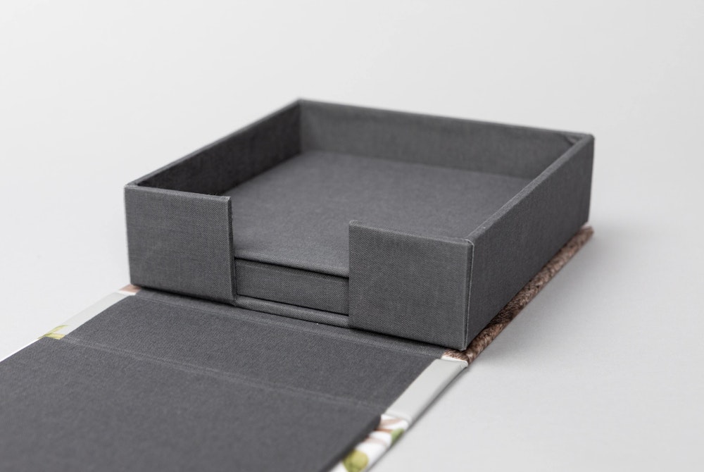 Open Album Box Shown with a ½ " riser