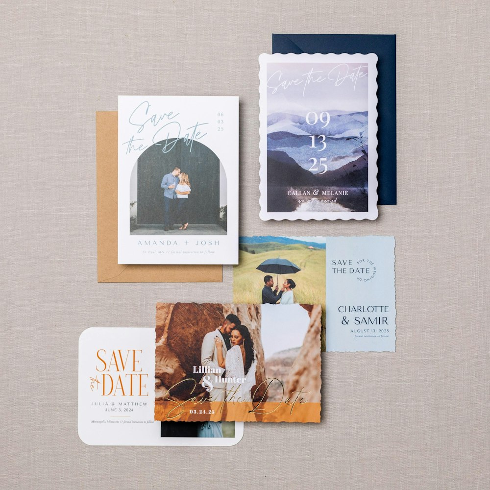 WHCC June 2023 Cards Save The Date Shapes Envelopes Wedding