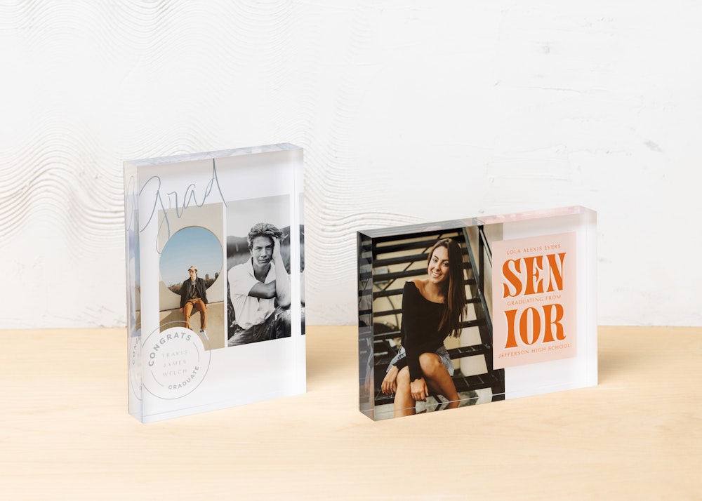 WHCC March Senior Cards minimalist hero Acrylic blocks