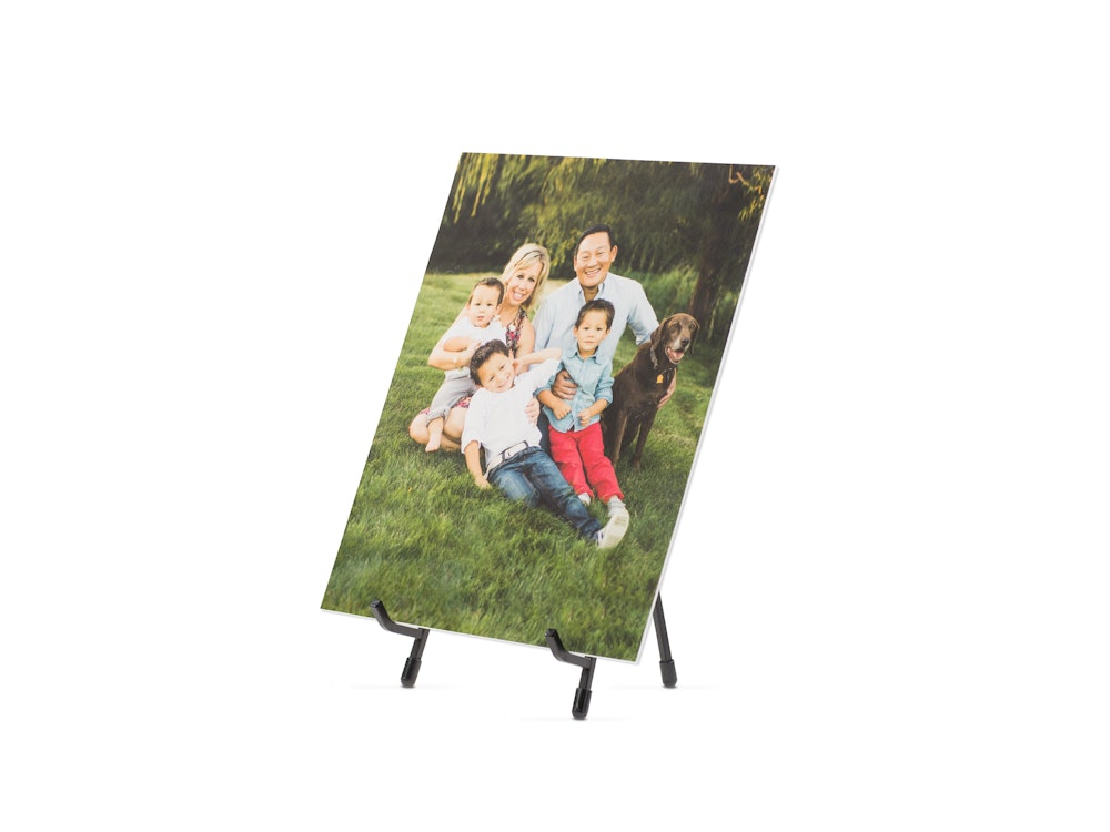 Matboard mounted Velvet Fine Art Print Metal Easel