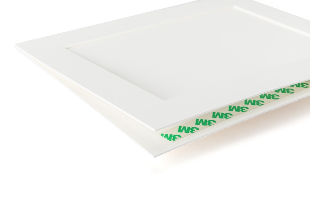 8x10 Slip-In Mats detail adhesive edge