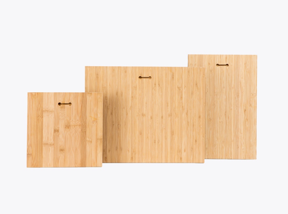 Multiple Bamboo Panel Sizes Hanging Keyholes
