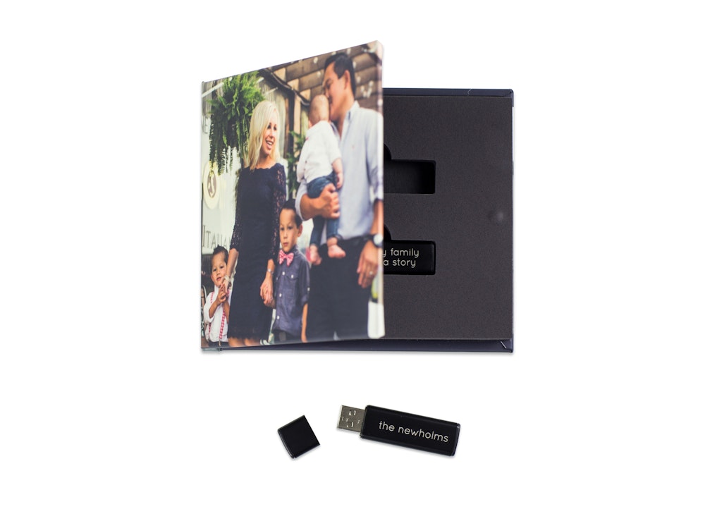 Double drive custom photo cover USB Case