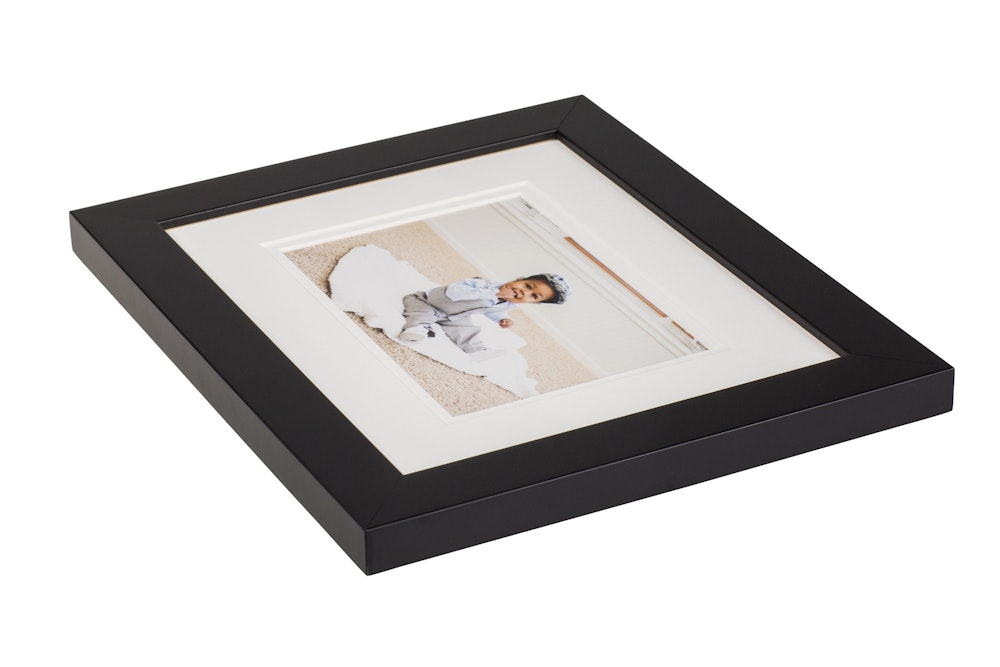 Double white mat in black gallery Framed Print